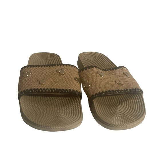 DISNEY NWT Sandals Womans SZ  10 Black/Natural Slides  MICKEY MOUSE - Picture 12 of 12